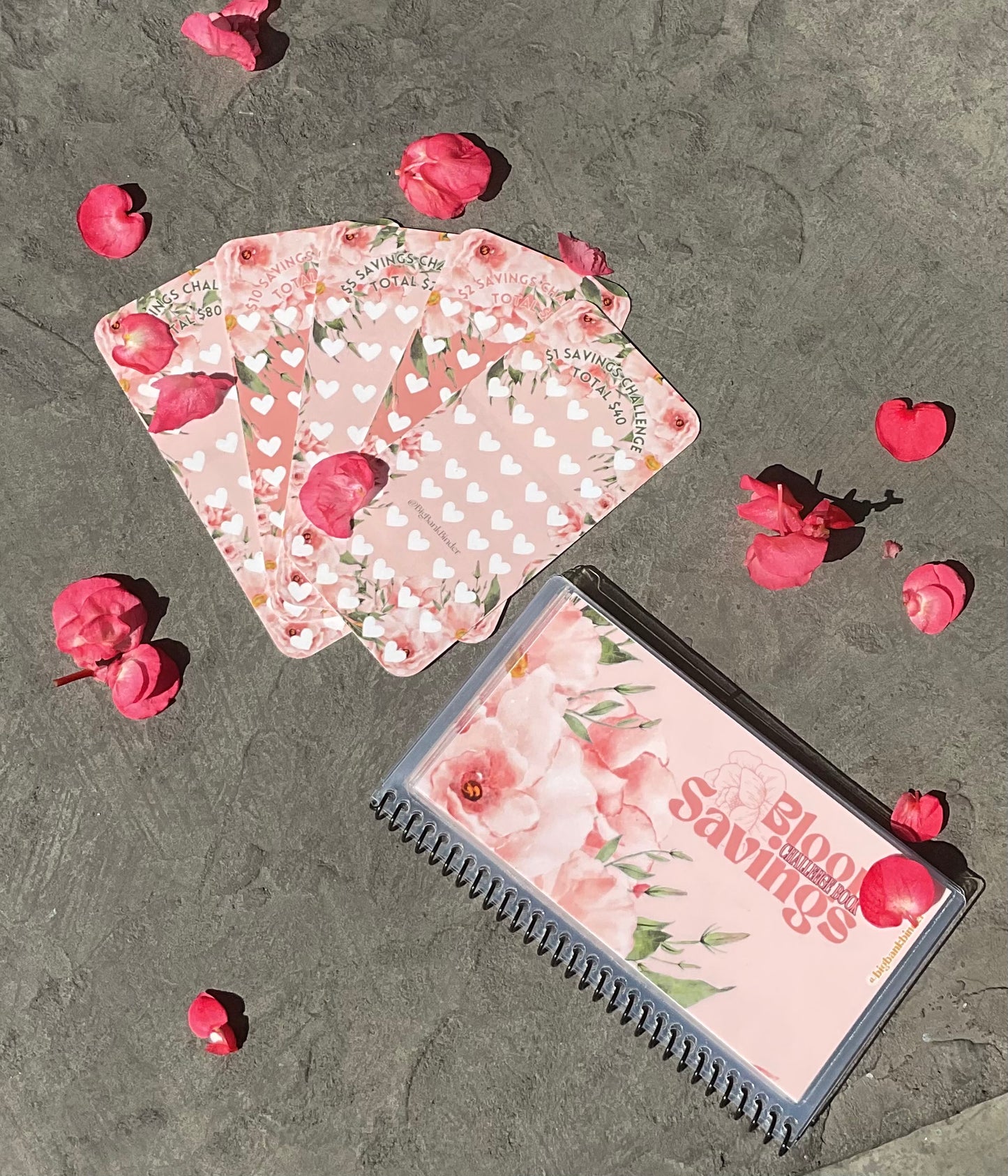 Bloom Savings Challenge $1, $2, $5, $10, and $20