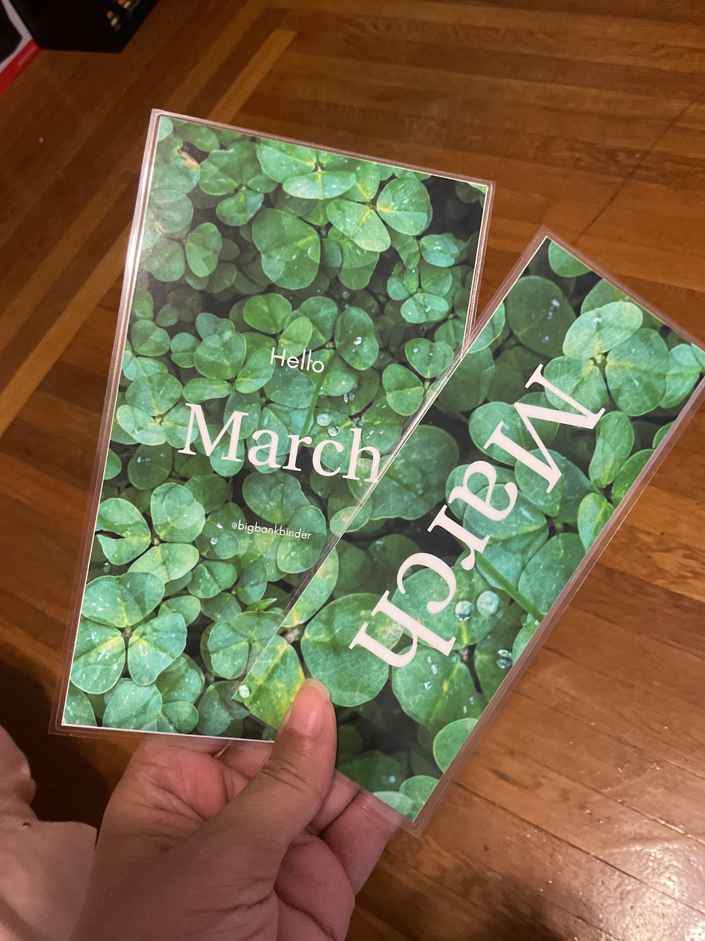 Dashboard, cash envelope, and bookmark set