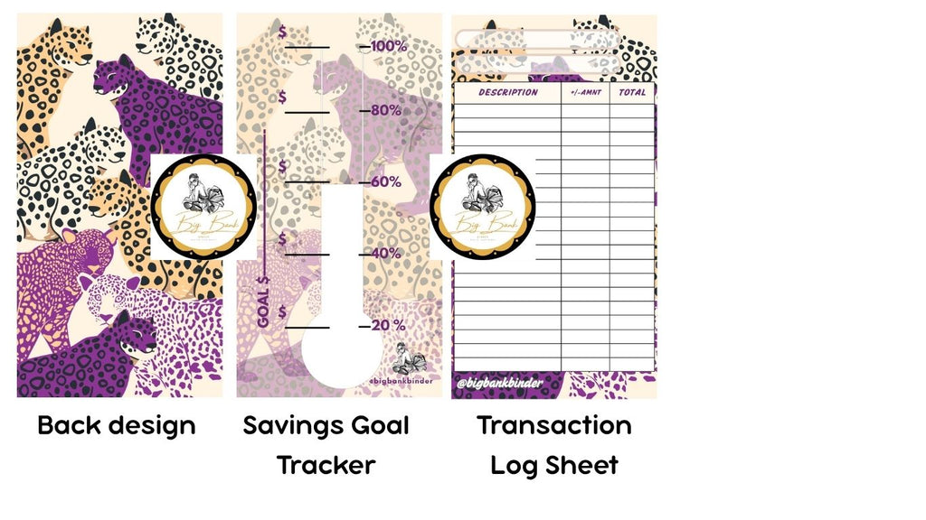 Goal Tracker and Savings Tracker Bundle cash