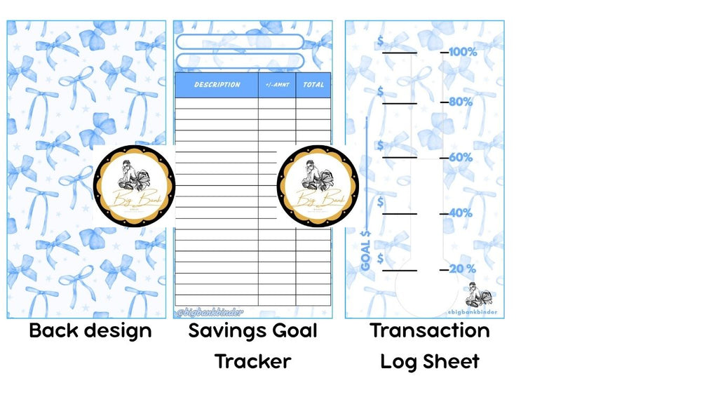 Goal Tracker and Savings Tracker Bundle cash