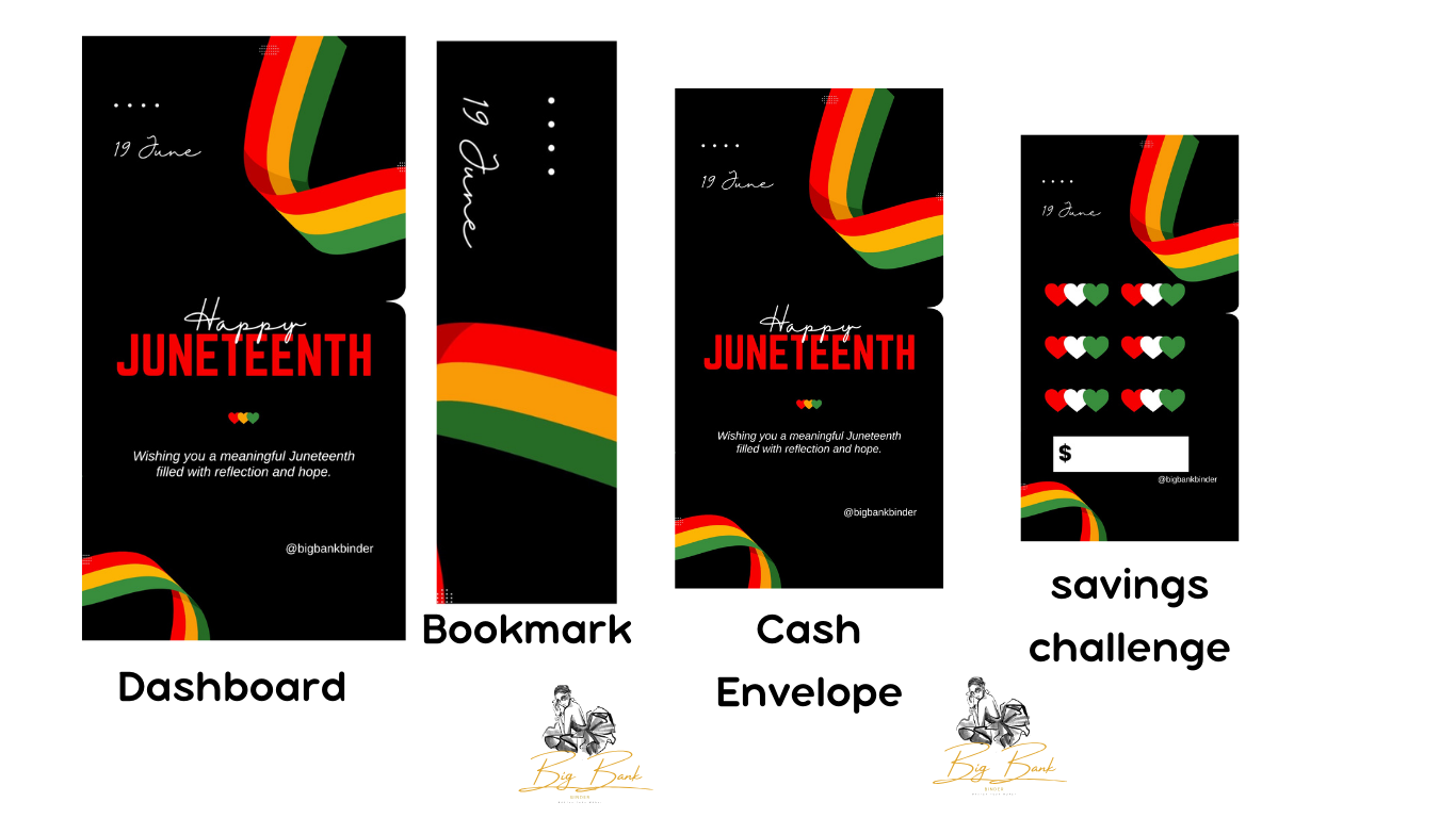 Honoring Juneteenth Cash Envelope Set