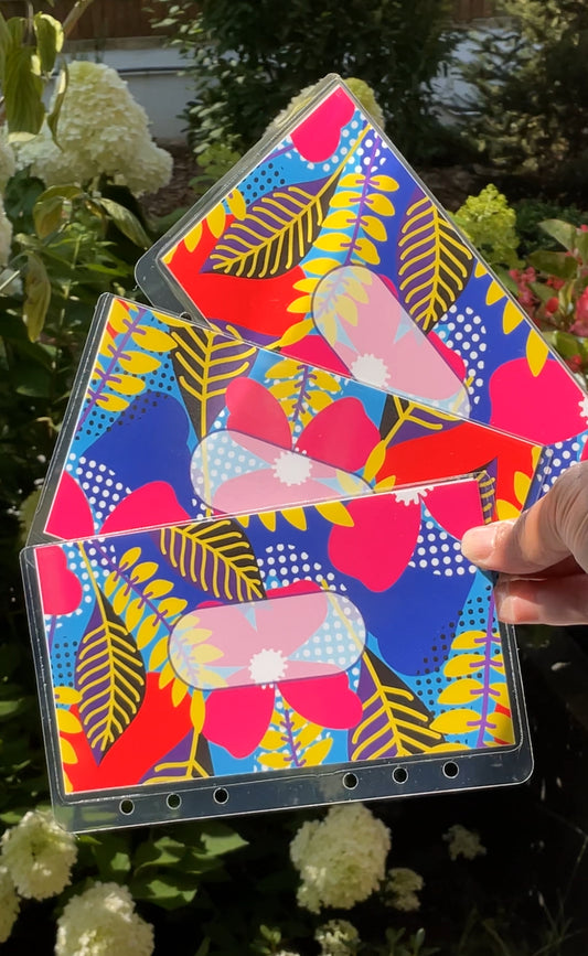 Electric Vibes Cash Envelope with Budget Tracker Set of 3