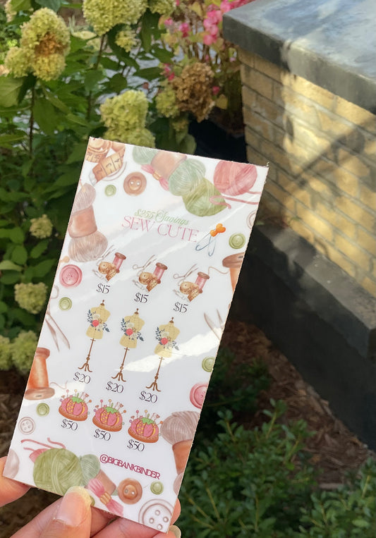 $255 Sew cute savings challenge