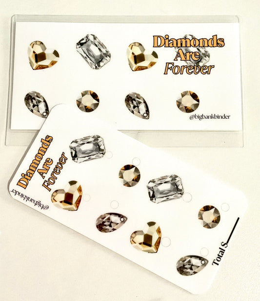 Diamonds are forever cash envelope & savings tracker set