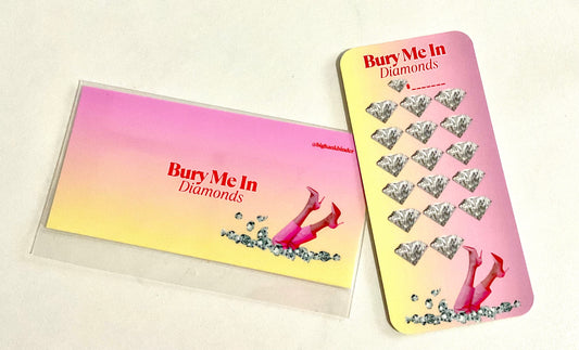 Bury me in Diamonds cash envelope & savings tracker set