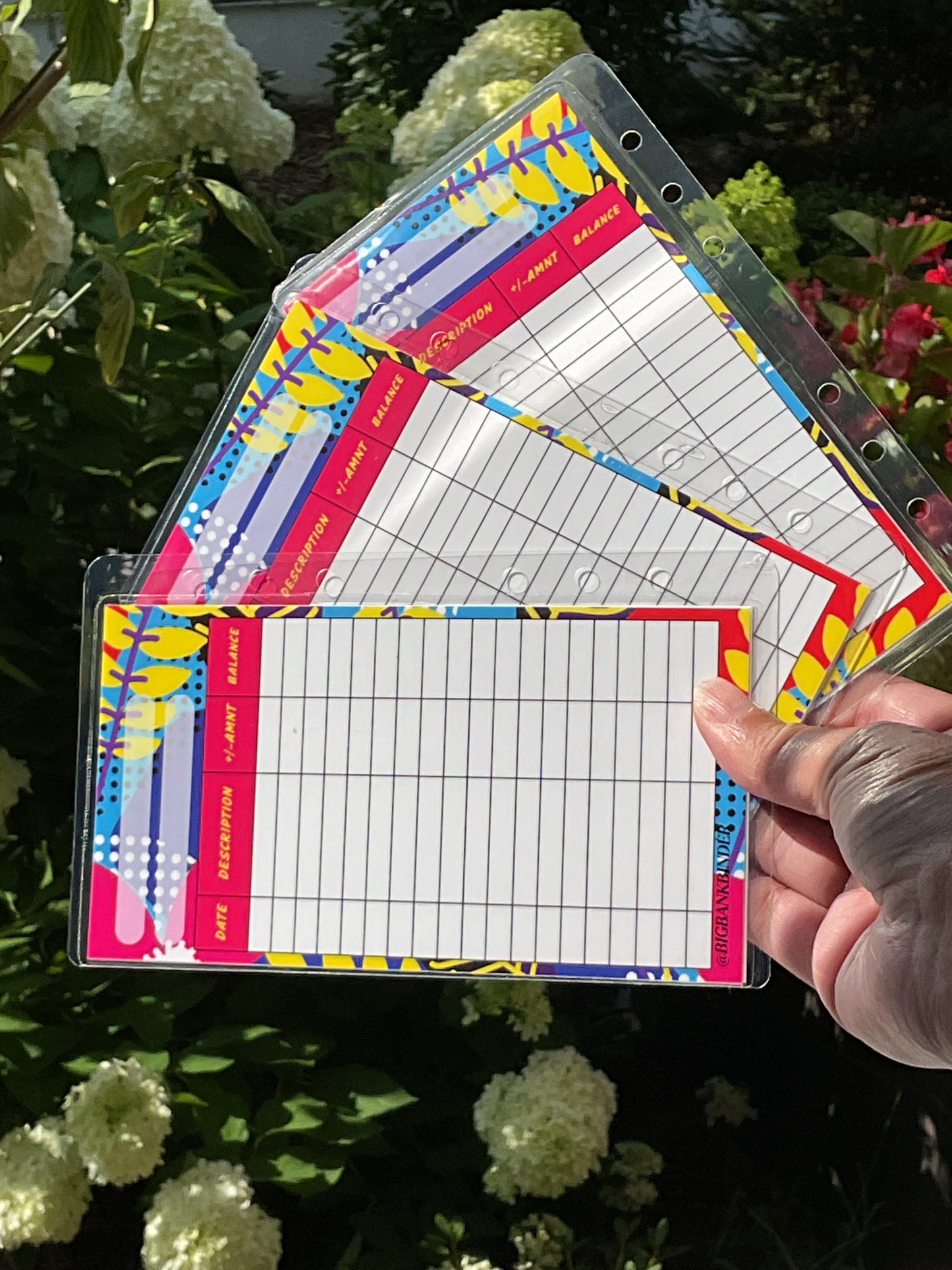 Electric Vibes Cash Envelope with Budget Tracker Set of 3