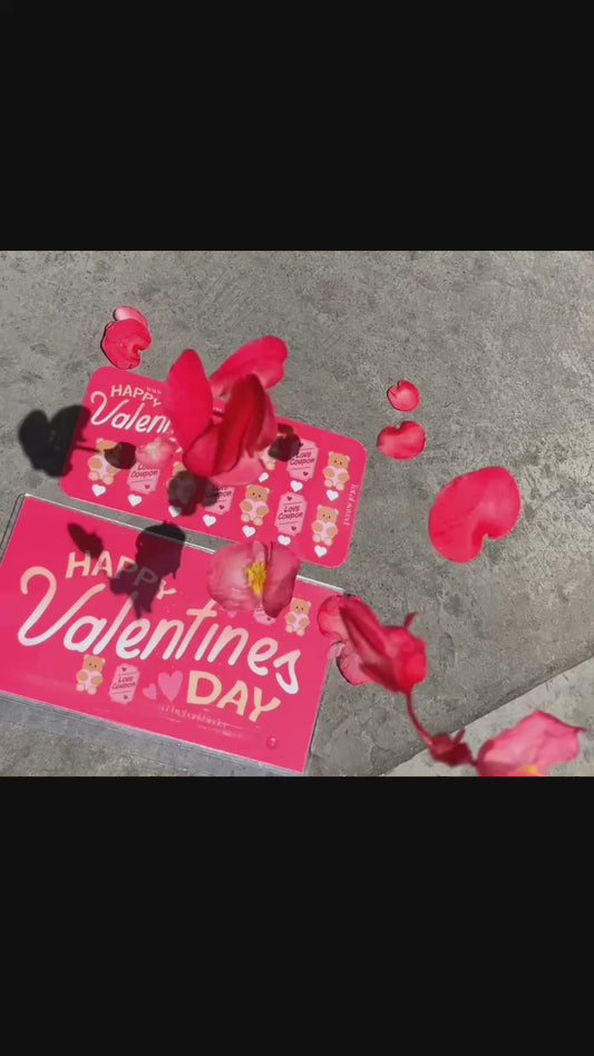 Happy Valentines Day cash envelope & savings tracker